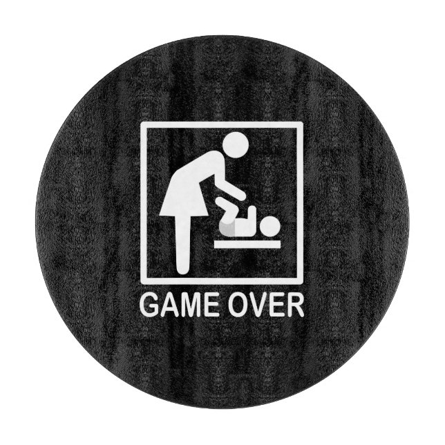 Planche À Découper Jeu sur maman Drôle Signal Pictogramme (Devant)