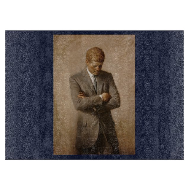 Planche À Découper John Kennedy Portrait de la Maison-Blanche préside (Devant)