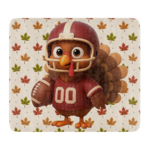 Planche À Découper Joli dindon de football du jour de Thanksgiving