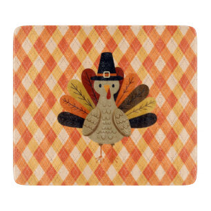 Planche À Découper Joli dindon de Thanksgiving classique/vintage
