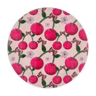 Planche À Découper Joli motif de cerise rouge