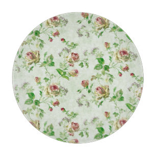 Planche À Découper Joli motif floral vintage roses roses