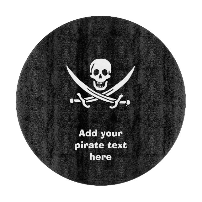 Planche À Découper Jolly roger drapeau de pirate (Devant)