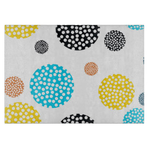 Planche À Découper Joueuse, tendance, cool, amusante, cercles pointil