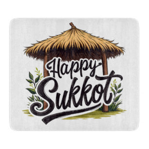 Planche À Découper Joyeuse fête juive Sukkot Hanoukka