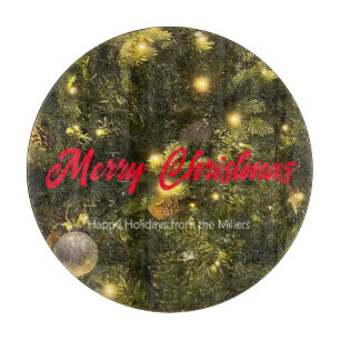 Planche À Découper Joyeuses fêtes Noël Ornementations Coupe