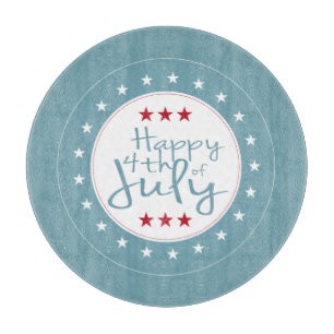 Planche À Découper Joyeux 4 juillet Stars Glass Cutboard