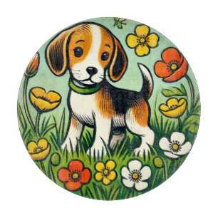 Planche À Découper Joyeux chien Beagle