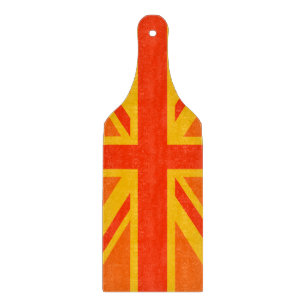 Planche À Découper Joyeux drapeau britannique Union Jack orange