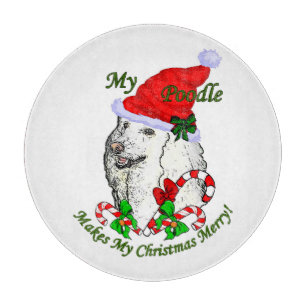 Planche À Découper Joyeux Noël de caniche