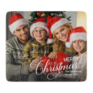 Planche À Découper Joyeux Noël Simple Photo personnalisée