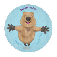 Joyeux sauter quokka dessin animé