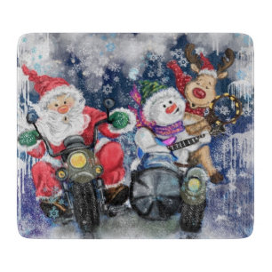 Planche À Découper Joyeux tableau de coupe des amis de Noël