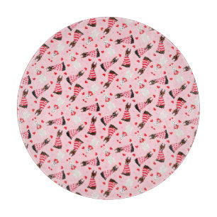 Planche À Découper Joyeux Valentines Day Chiens Dobermann