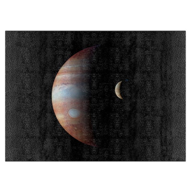 Planche À Découper Jupiter Géant Gaz Planète & Io Galilée Lune (Devant)