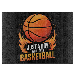 Planche À Découper Just A Boy Who Loves Basketball