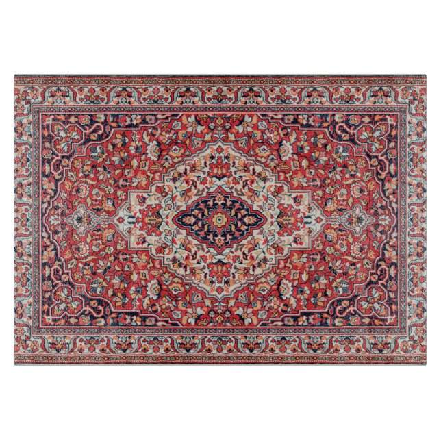 Planche À Découper Kashan Poshti Central Persian Ruban Print (Devant)