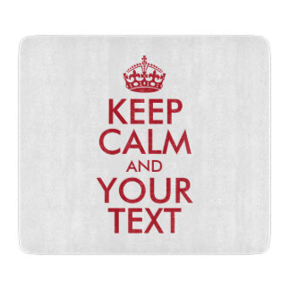 Planche À Découper KEEP CALM personnalisé et votre texte