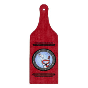 Planche À Découper KiniArt Snorkeling Westie Porthole