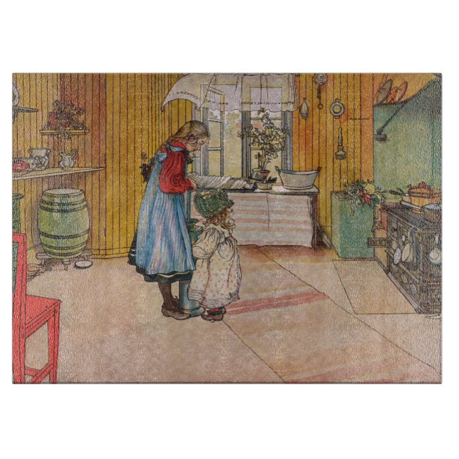 Planche À Découper La cuisine par Carl Larsson, 1898 (Devant)