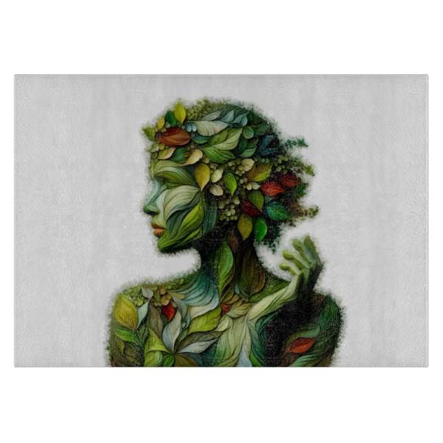 Planche À Découper La Dame Verte - Arrière - plan Blanc (Devant)