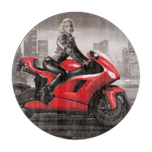 Planche À Découper La moto de Marilyn