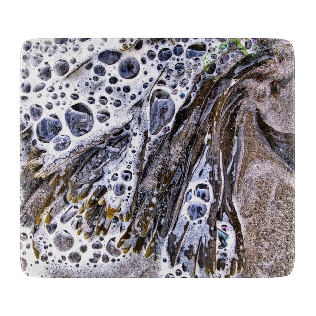 PLANCHE À DÉCOUPER LA PLAGE, ALGUES, EAU ET SABLE (Devant)