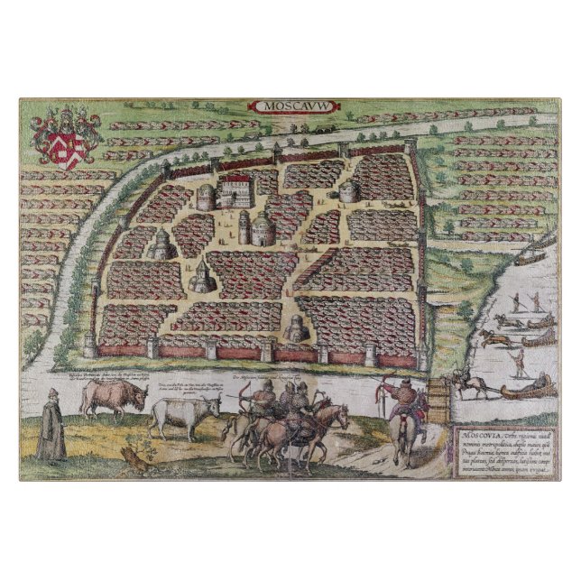 PLANCHE À DÉCOUPER LA RUSSIE : MOSCOU, 1591 (Devant)
