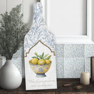 Planche À Découper La vie vous donne citrons Inspiration Marine Cuisi