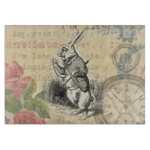 Planche À Découper Lapin Blanc Aventures d'Alice au Pays des Merveill
