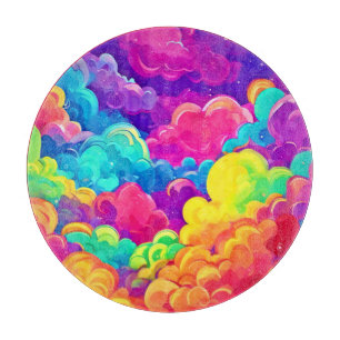Planche À Découper L'Art Cloudscape coloré