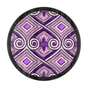 Planche À Découper L'Art Déco fait la Perse (Purples Lumineuses) Char