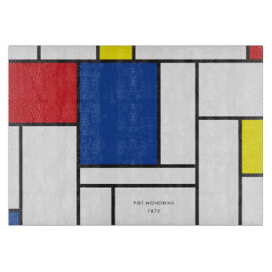Planche À Découper L'Art Moderne Mondrialiste Minimaliste Géométriq