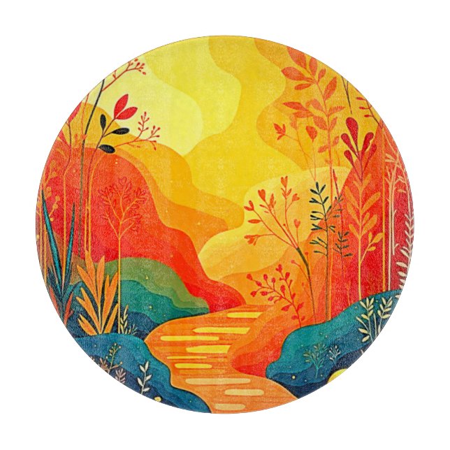 Planche À Découper L'art paysager d'automne (Devant)