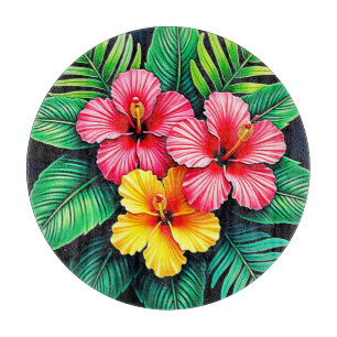 Planche À Découper L'art tropical des Hibiscus