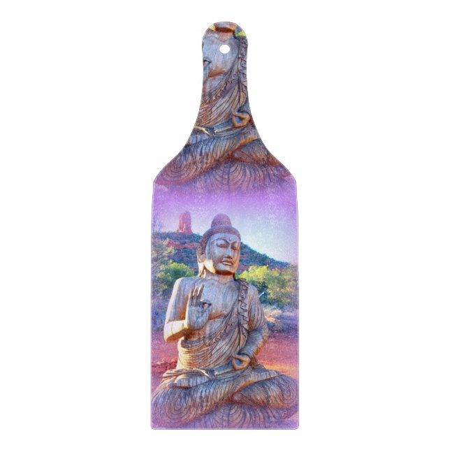 Planche À Découper lavande aura Bouddha (Devant)
