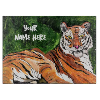 Planche À Découper Lazy Tiger Personnalisé
