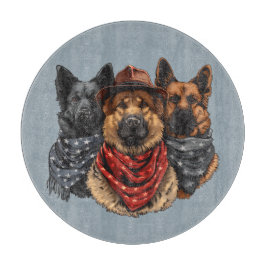 Planche À Découper Le 4 Juillet Chiens De Berger Allemands