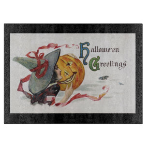 Planche À Découper Le baiser de la sorcière : Jack-o'-lantern à Hallo