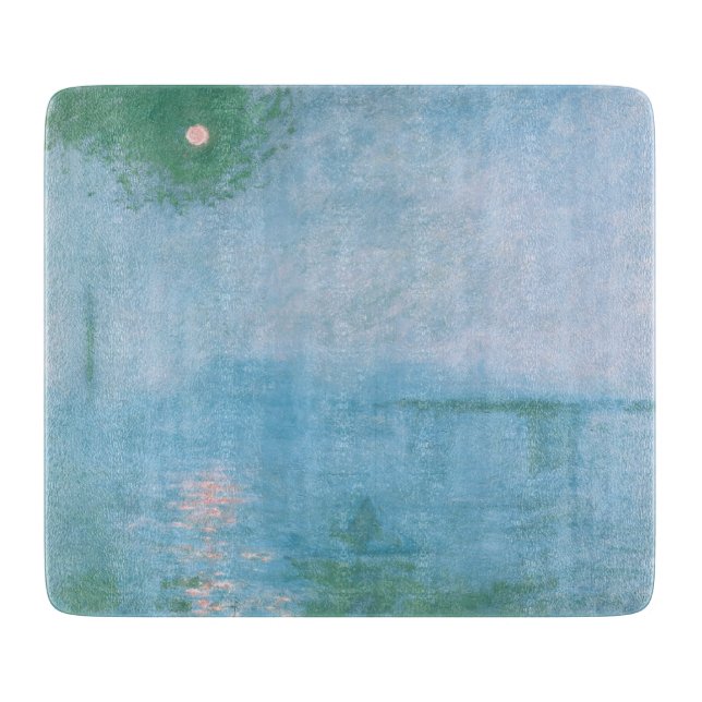 Planche À Découper Le brouillard sur la Tamise (par Claude Monet) (Devant)