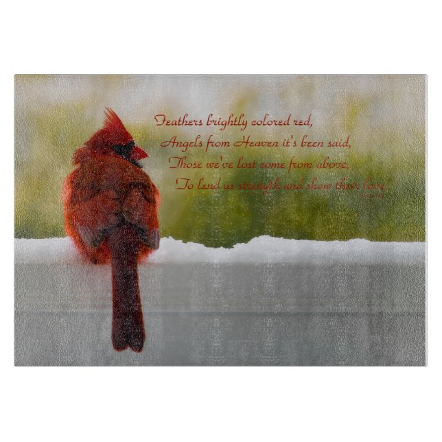 Planche À Découper Le Cardinal du ciel (Devant)