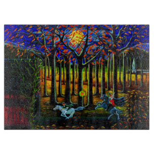 Planche À Découper Le cavalier sans tête de Halloween, somnolent