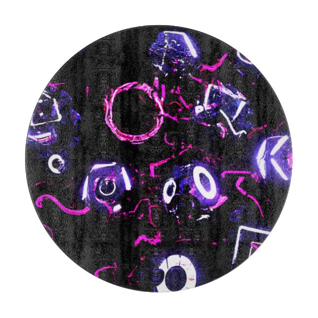 Planche À Découper Le design néon. Commandez dès maintenant  (Devant)