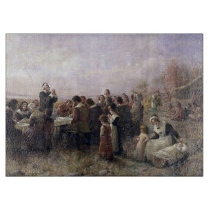 Planche À Découper Le premier thanksgiving chez Plymouth par