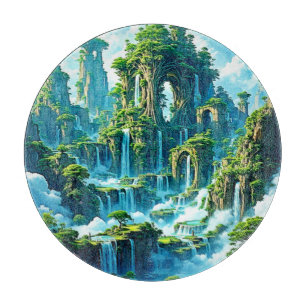 Planche À Découper Le rêve de l'arbre de cascade