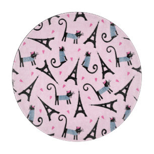 Planche À Découper Le style français a habillé le chat avec le moti