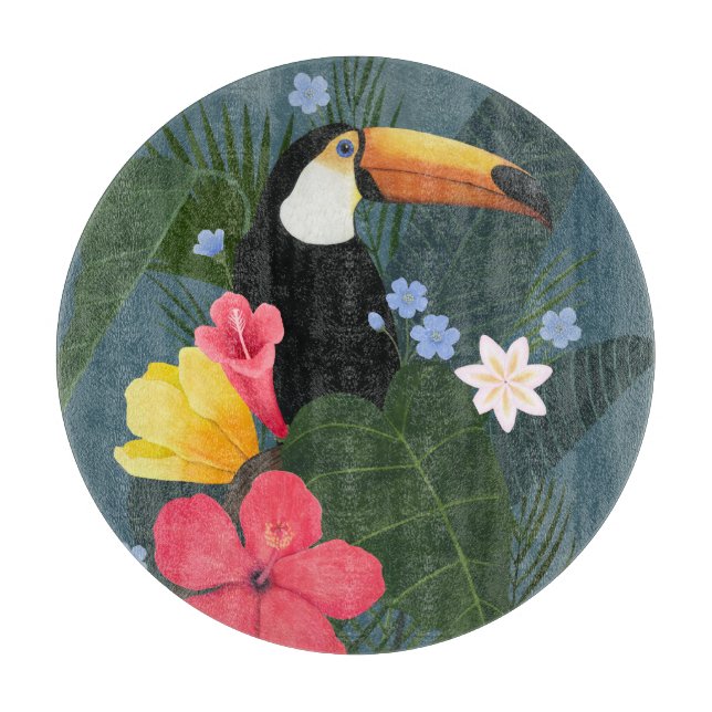 Planche À Découper Le Toucan tropical en pleine nature (Devant)