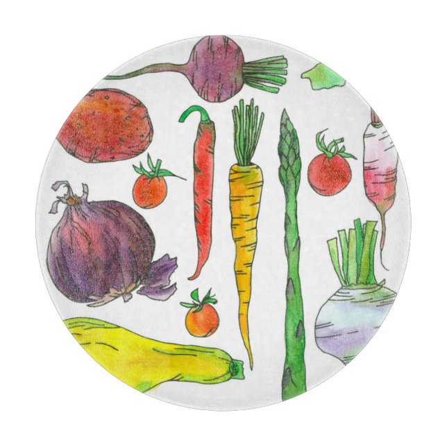 Planche À Découper Légumes de jardin Asparagus betteraves Carottes Ra (Devant)