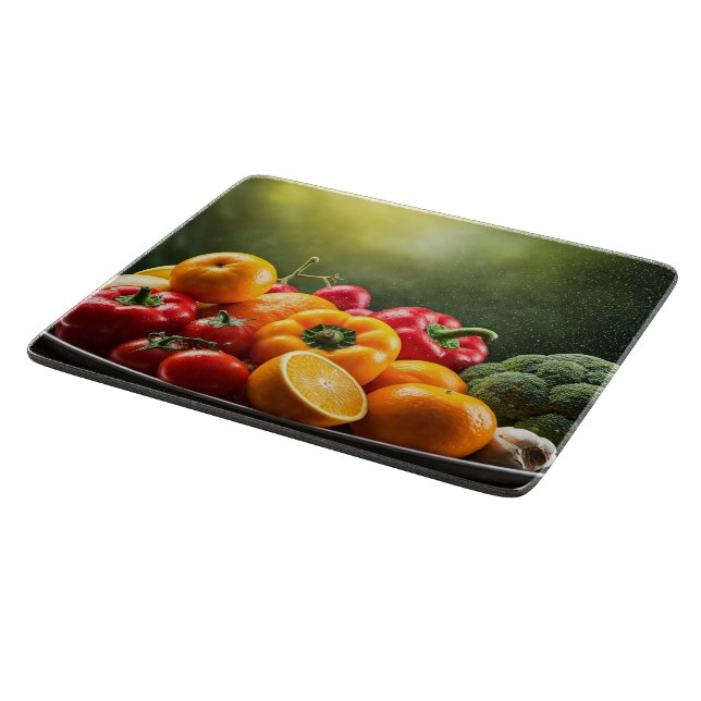 Planche À Découper Légumes et fruits sur le plateau (Coin)