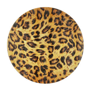 Planche À Découper Leopard tendance : Motif de design de peau.